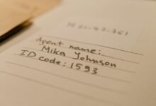 important identification number provided